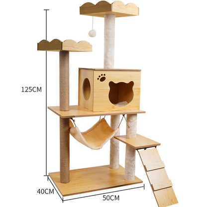 Space Capsule Cat Crawl Nest With Scratching Board - Wooden Pet Toy And Supplies