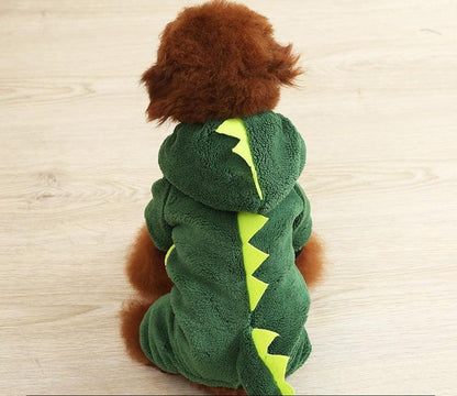 Autumn And Winter Dog Pet Costume Collection: Cozy Coral Fleece Cartoon Style